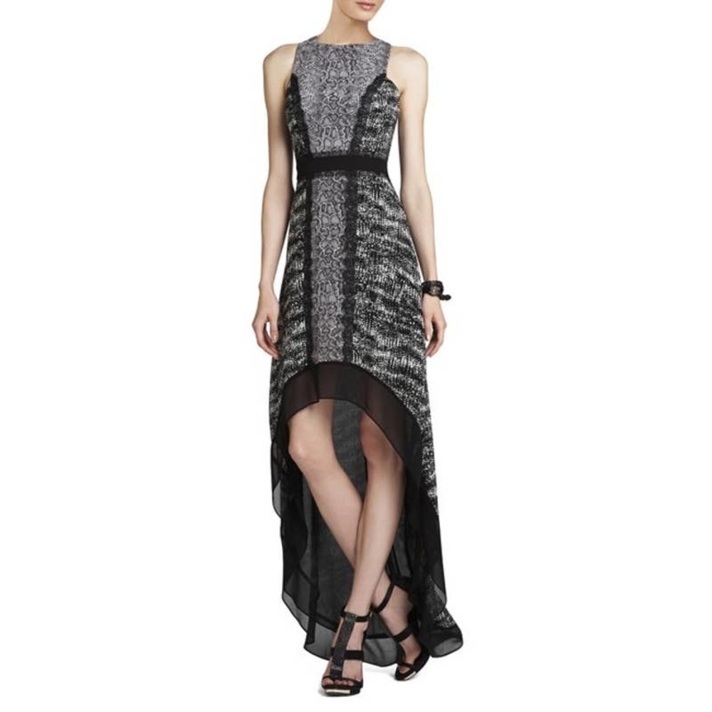 BCBG Max Azria High Low Animal Print Maxi - JJ0366 - Picture 2 of 12